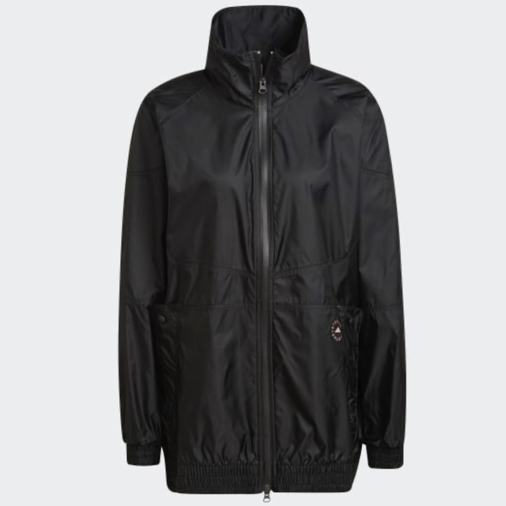 Women’s Adidas Stella McCartney Shiny Woven Track Top Windbreaker Jacket Medium